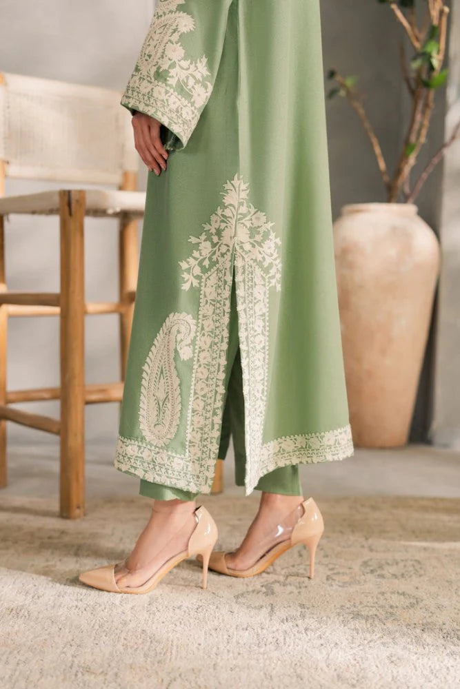 Lawn-3PC Embroidered With Chiffon Ready to Wear Dupatta-SS5221