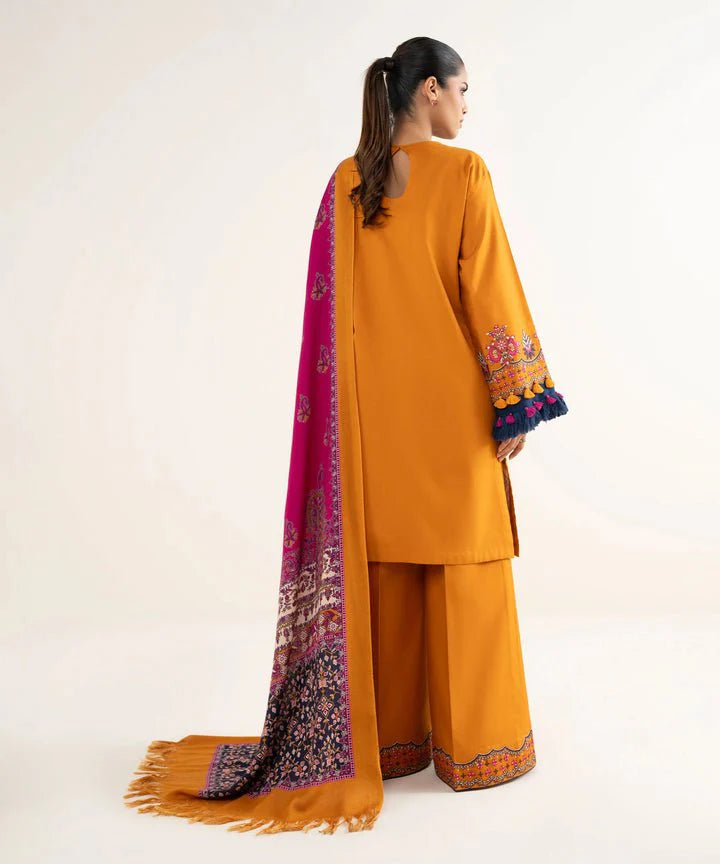 Lawn-3PC Embroidered with Digital Printed Jacquard Dupatta-5126