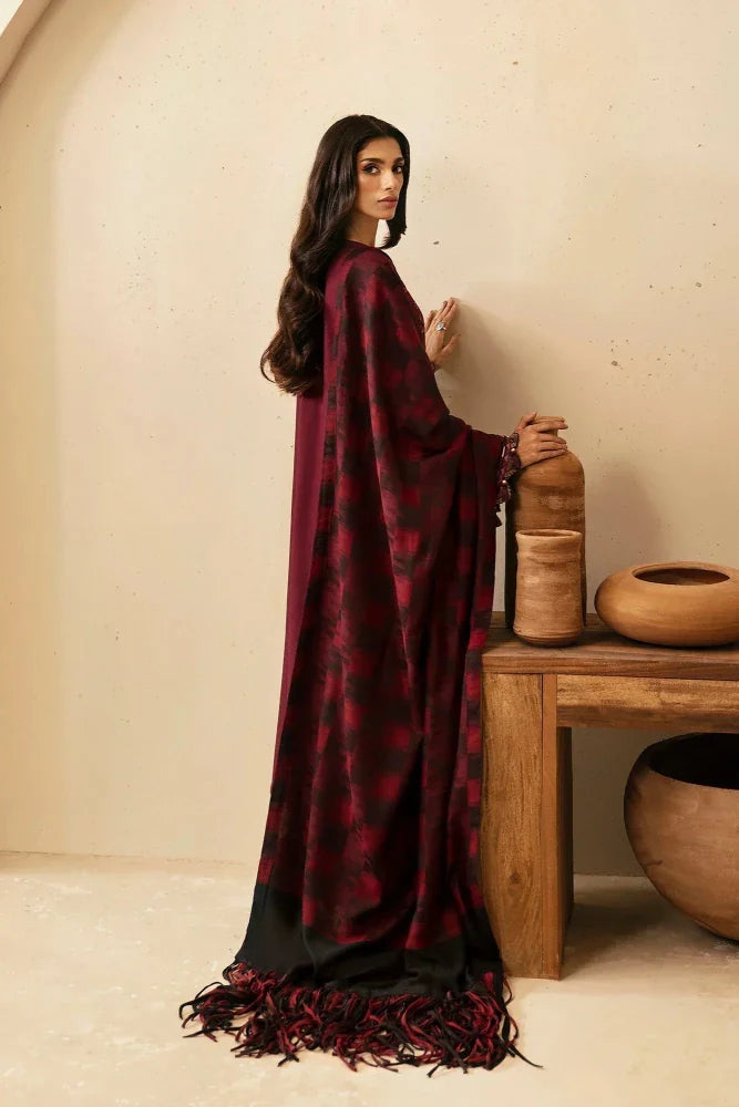 Lawn 3PC Embroidered with Digital Printed Jacquard Dupatta-SS5149