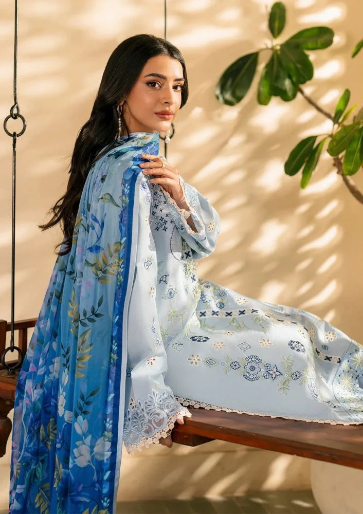 Lawn-3PC Embroidered with Digital Printed Jacquard Dupatta-SS5200