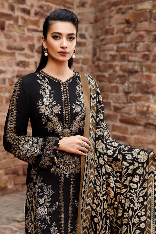 Lawn 3PC Embroidered Shirt with Digital Printed Jacquard Dupatta – ZC1171