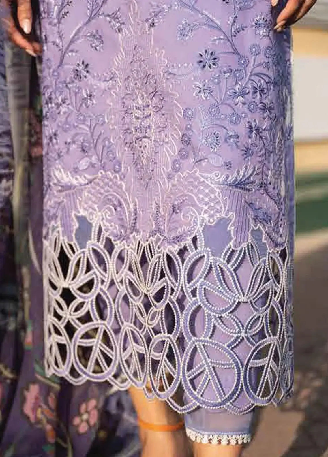 Dhanak-3PC Embroidered Shirt with Digital Printed Wool Shawl -362